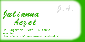 julianna aczel business card